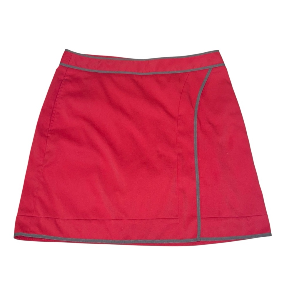 Greg Norman Collection Women’s Sz 4 Cove Beach Golf Skort Pink Gray EUC